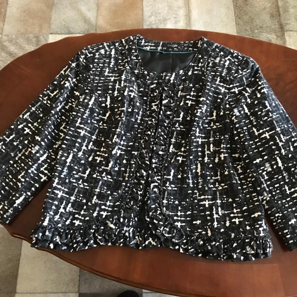Black / White/ Grey Women's Blazer